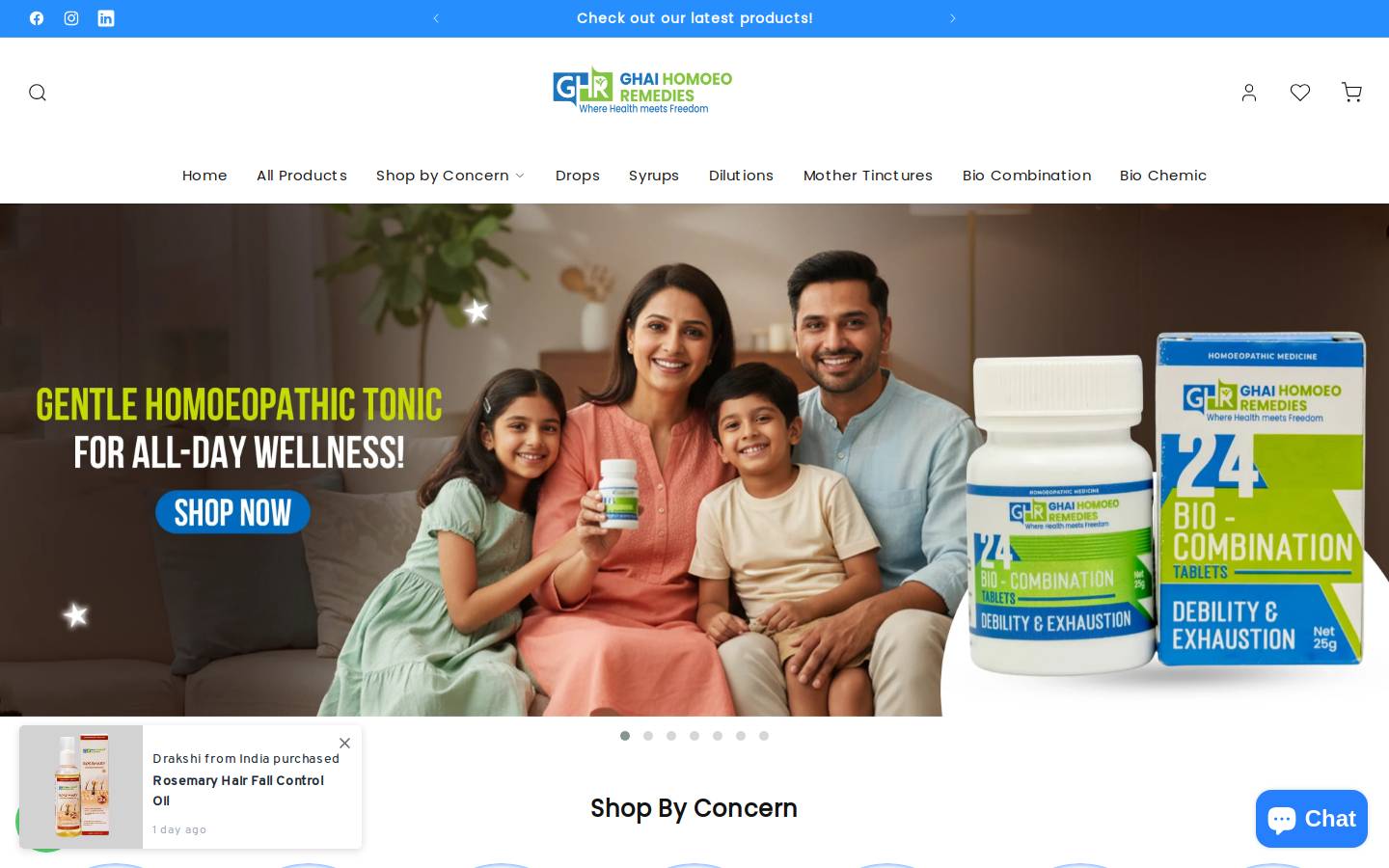ghaihomoeoremedies.com homepage screenshot