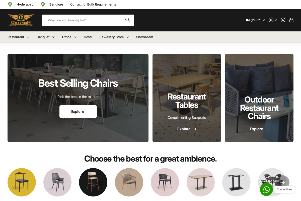 gharnish.com homepage screenshot