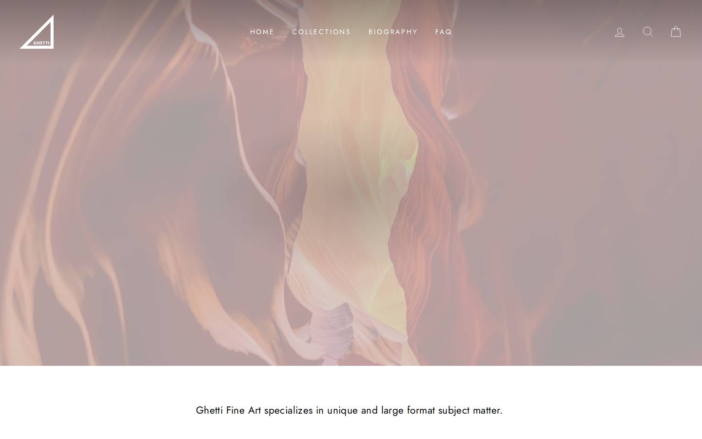 ghetti.com homepage screenshot