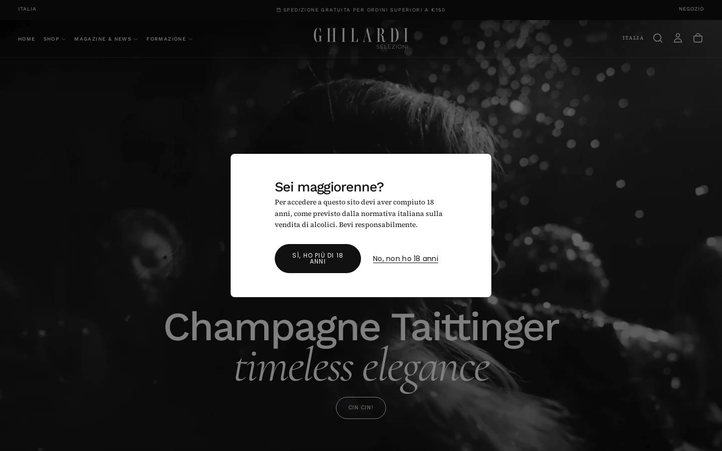 ghilardiselezioni.com homepage screenshot
