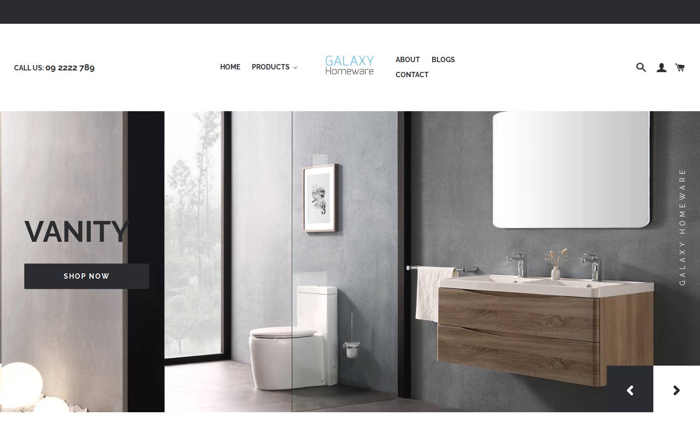 ghomeware.co.nz homepage screenshot