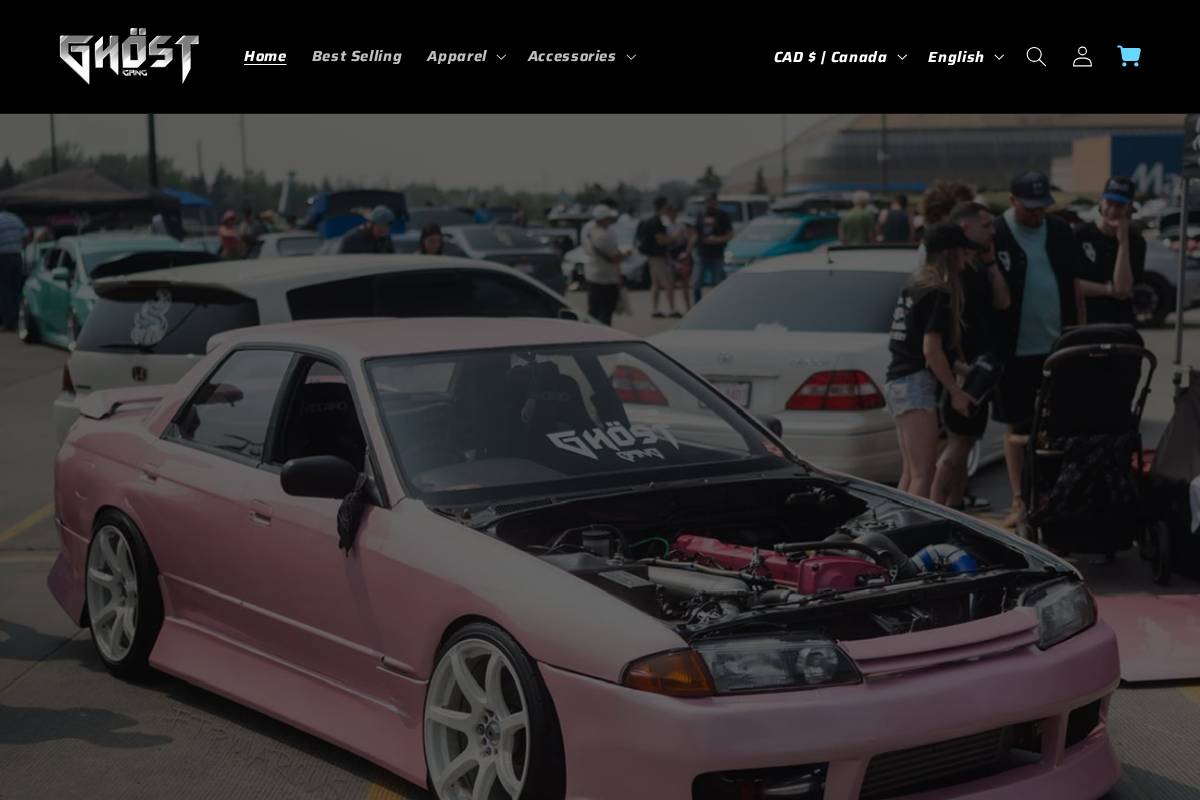 ghostgvng.com homepage screenshot