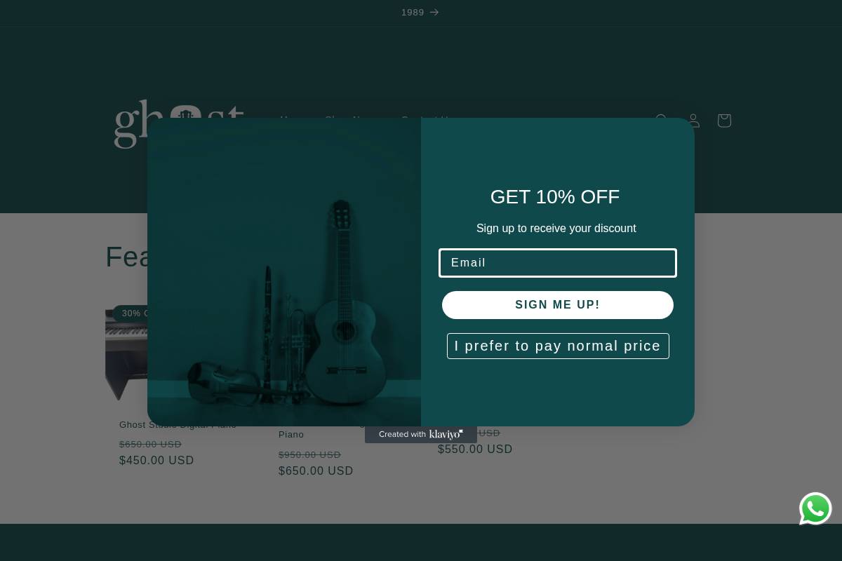 ghostlb.com homepage screenshot