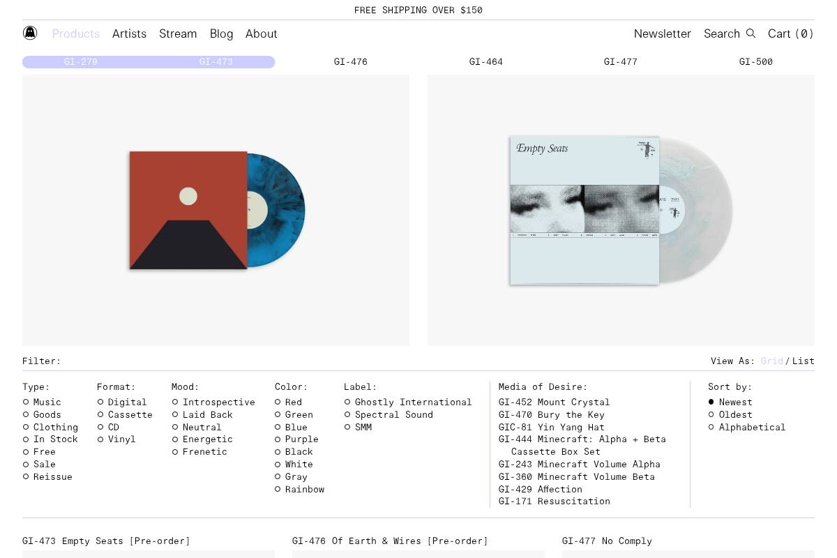 ghostly.com homepage screenshot