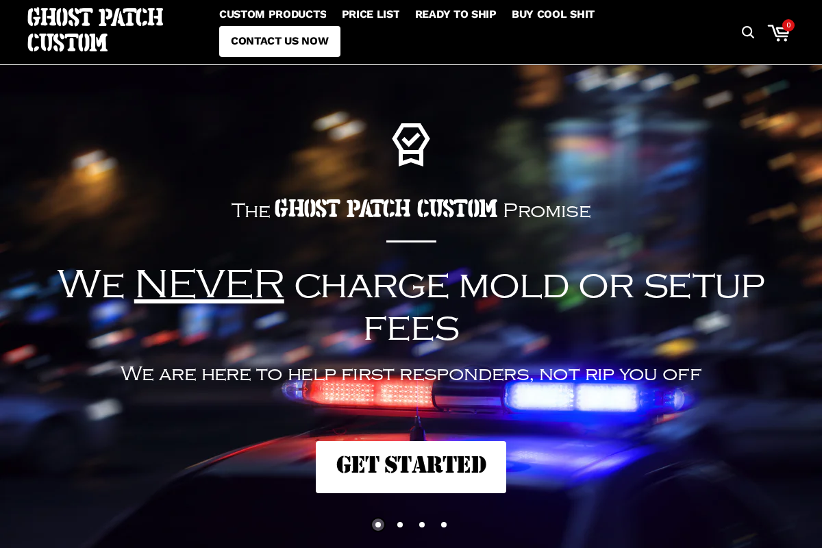 Ghost Patch Custom homepage screenshot