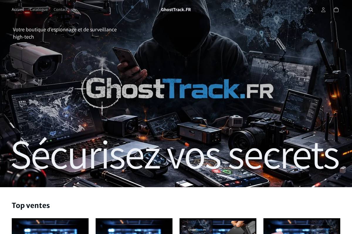 ghosttrack.fr homepage screenshot