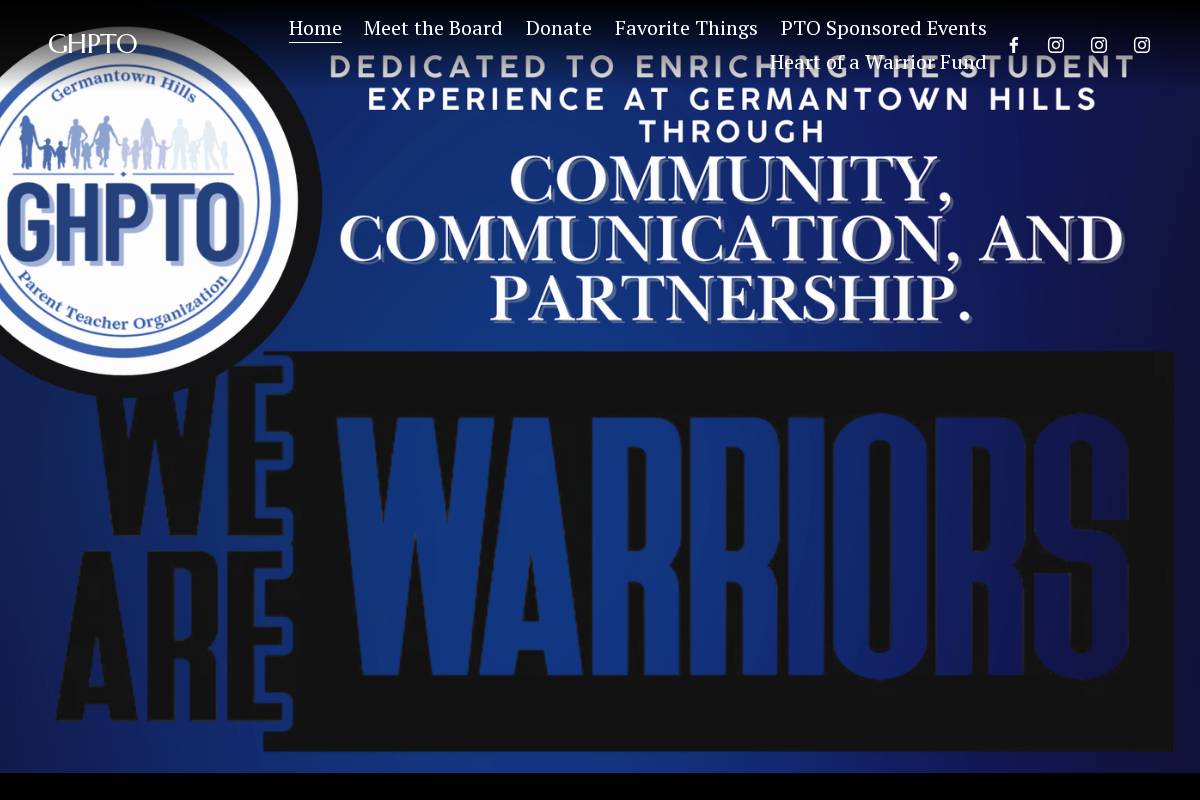 ghpto.org homepage screenshot