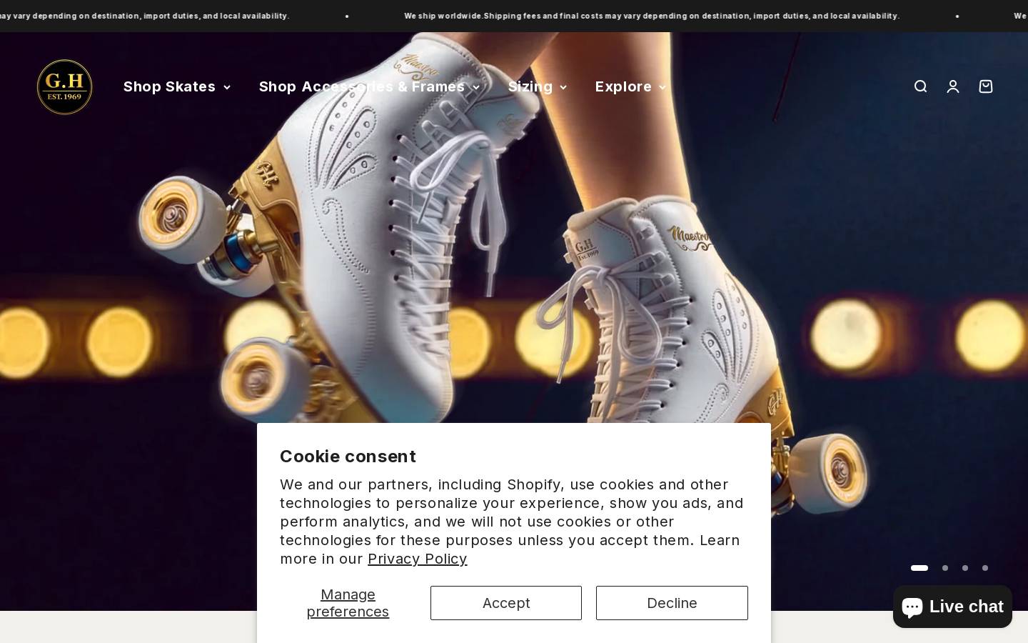 ghskates.com homepage screenshot