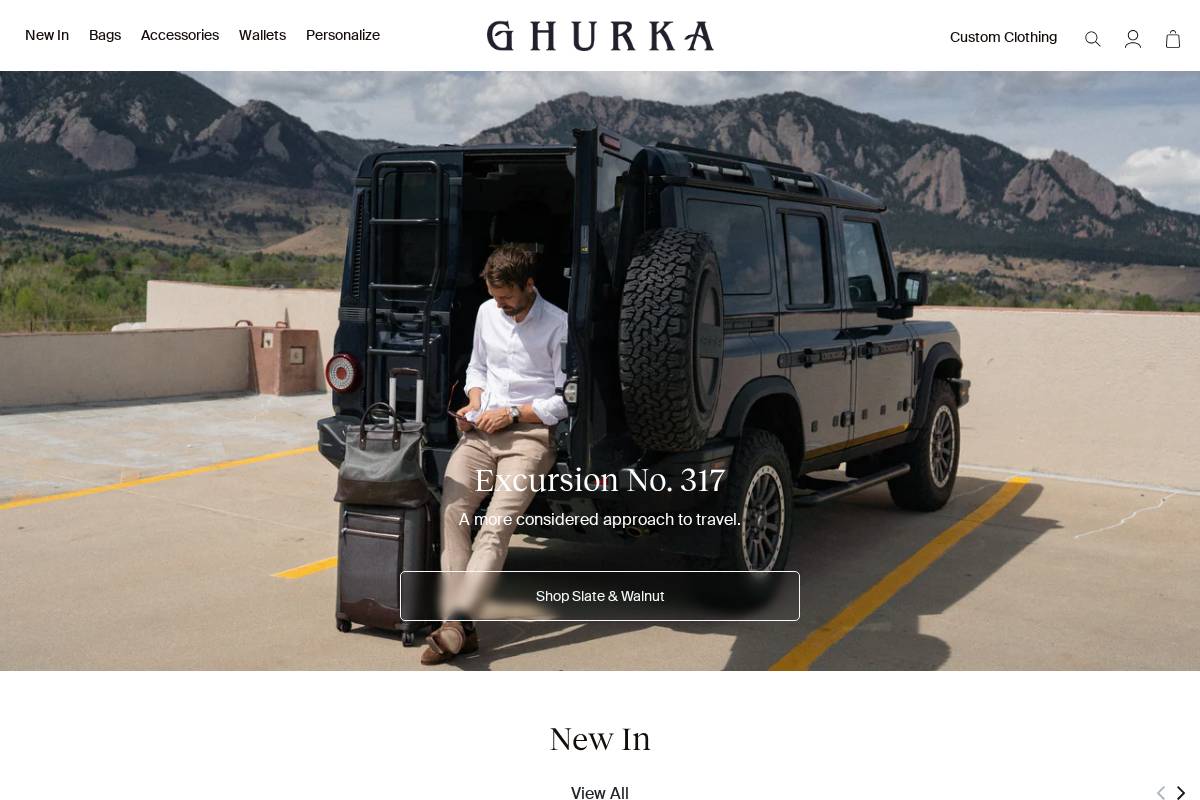 ghurka.com homepage screenshot