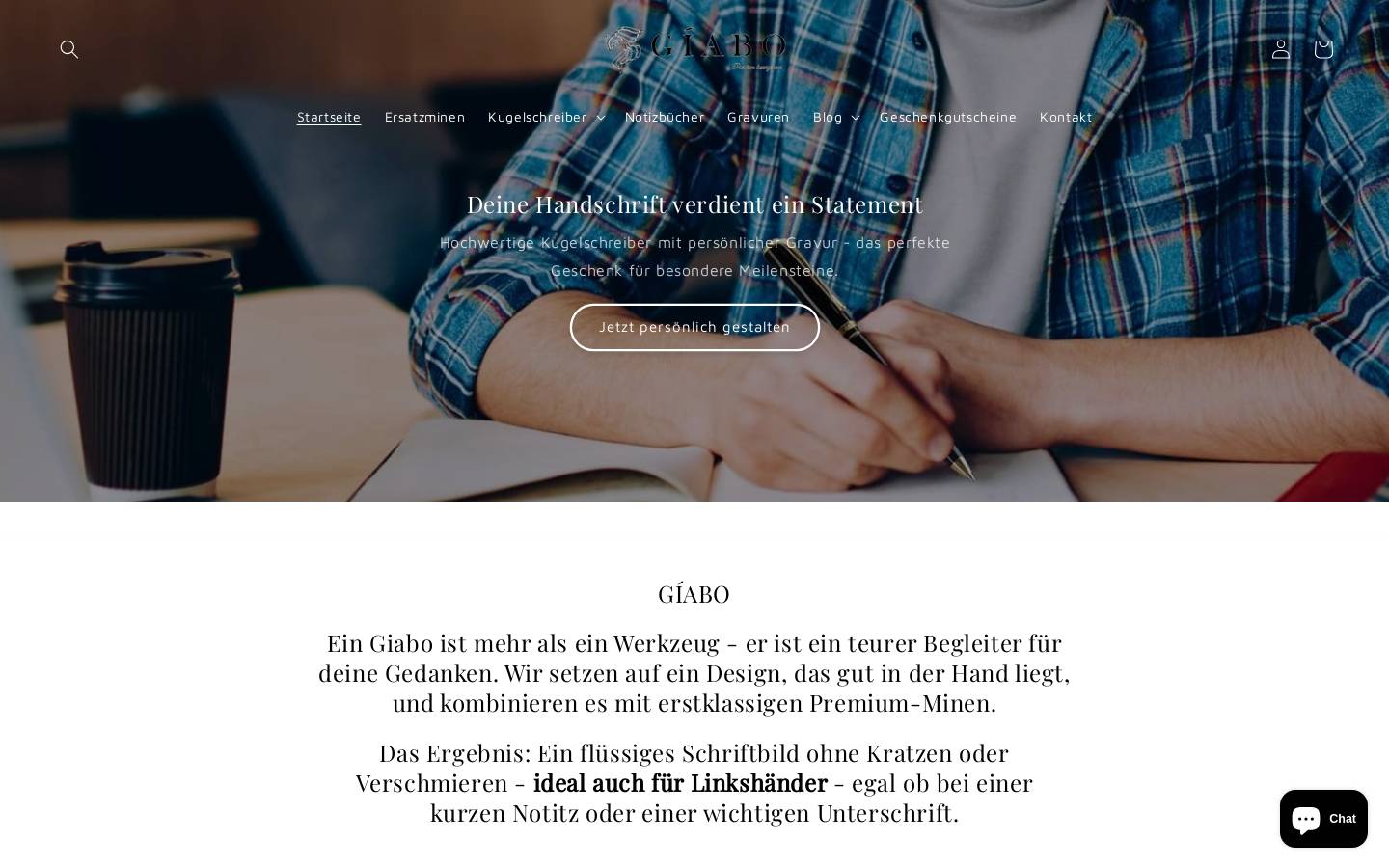 giabo.de homepage screenshot