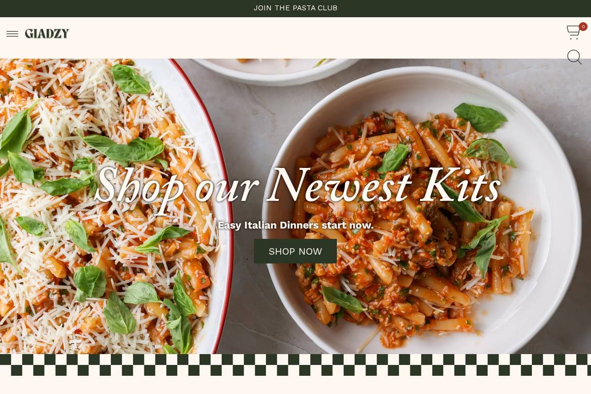 giadzy.com homepage screenshot