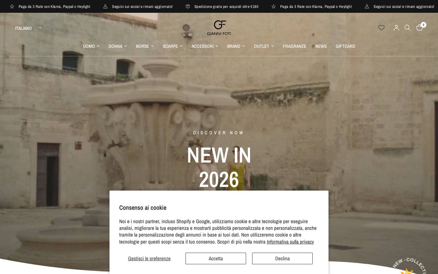 Giannifoti homepage screenshot