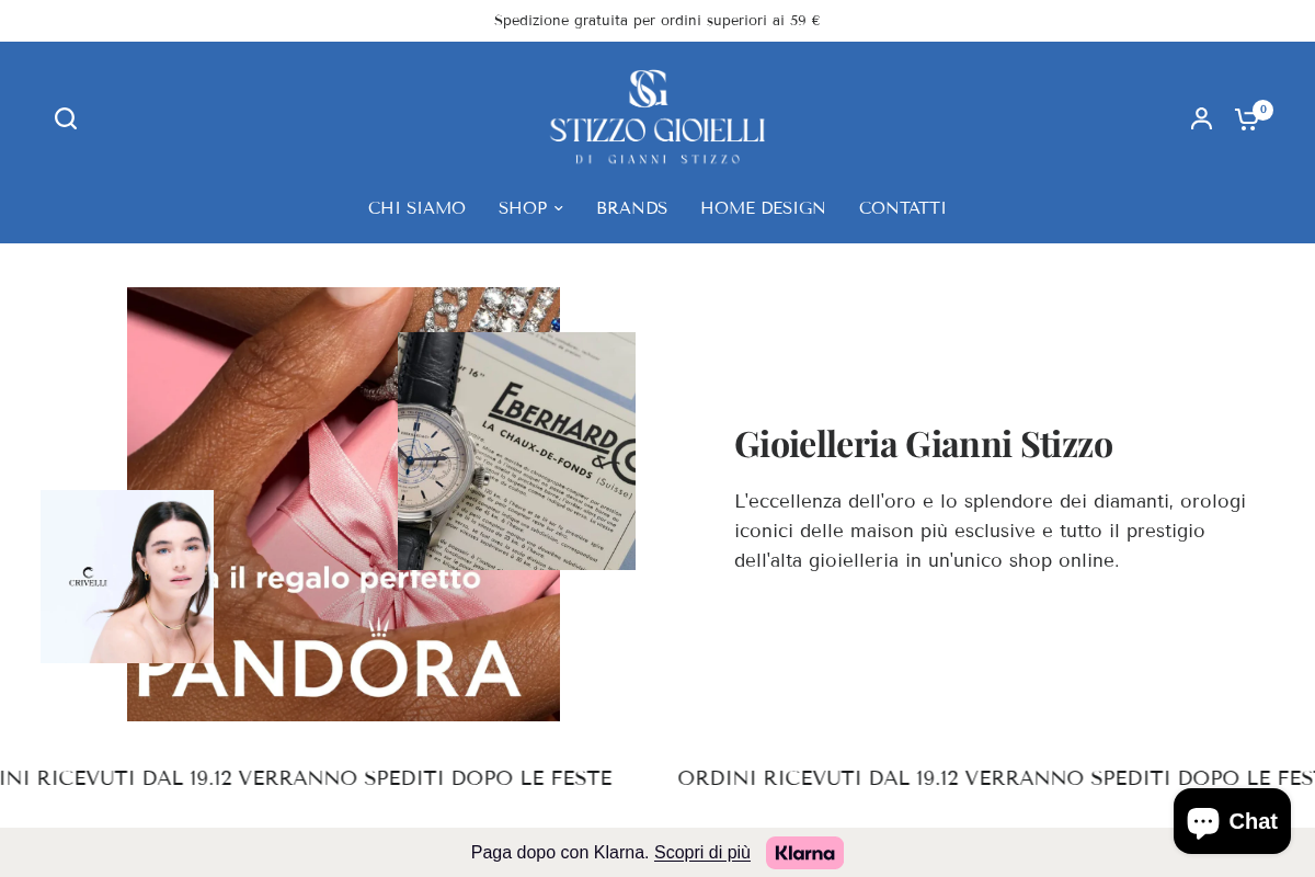 Gianni Stizzo Gioielli homepage screenshot