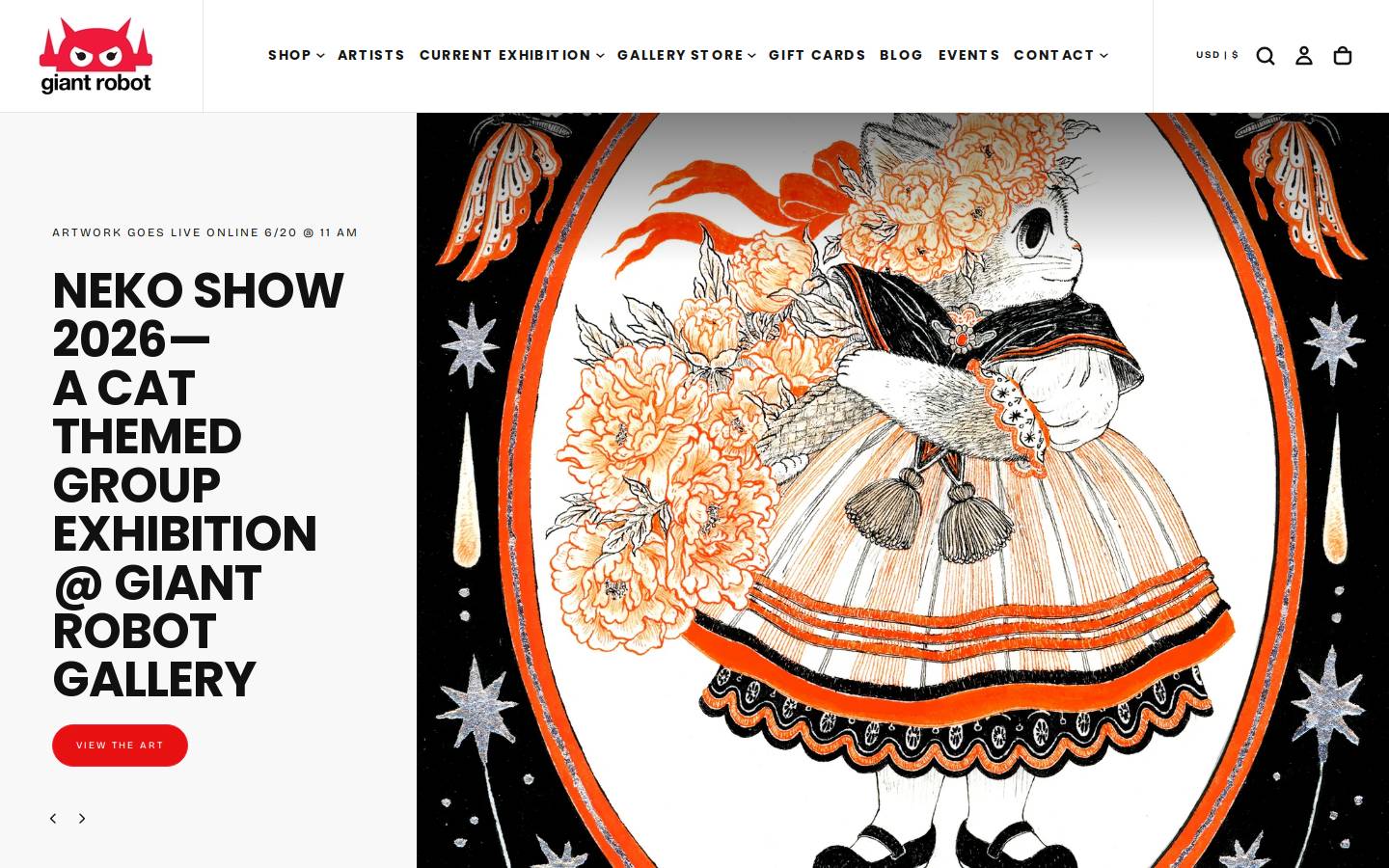 Giantrobot.com homepage screenshot