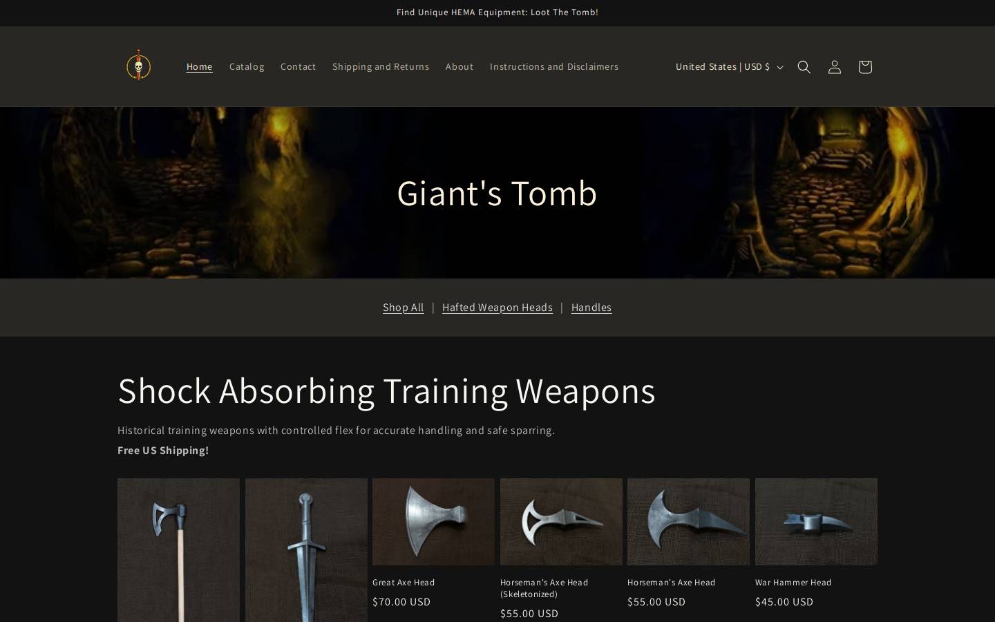 giantstomb.com homepage screenshot