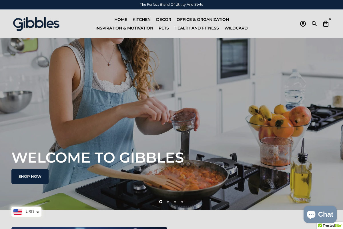Gibbles homepage screenshot