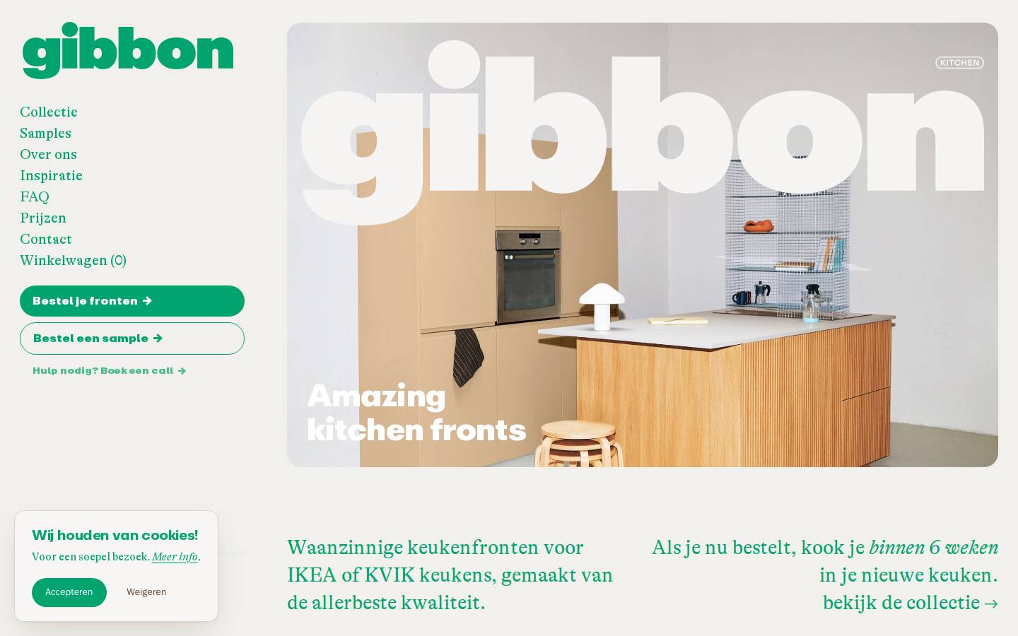 gibbon.amsterdam homepage screenshot