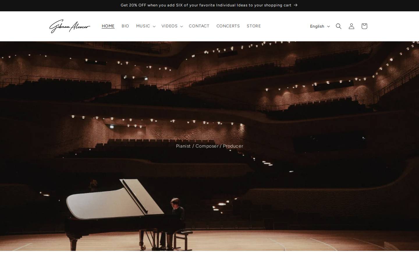 gibranalcocer.com homepage screenshot