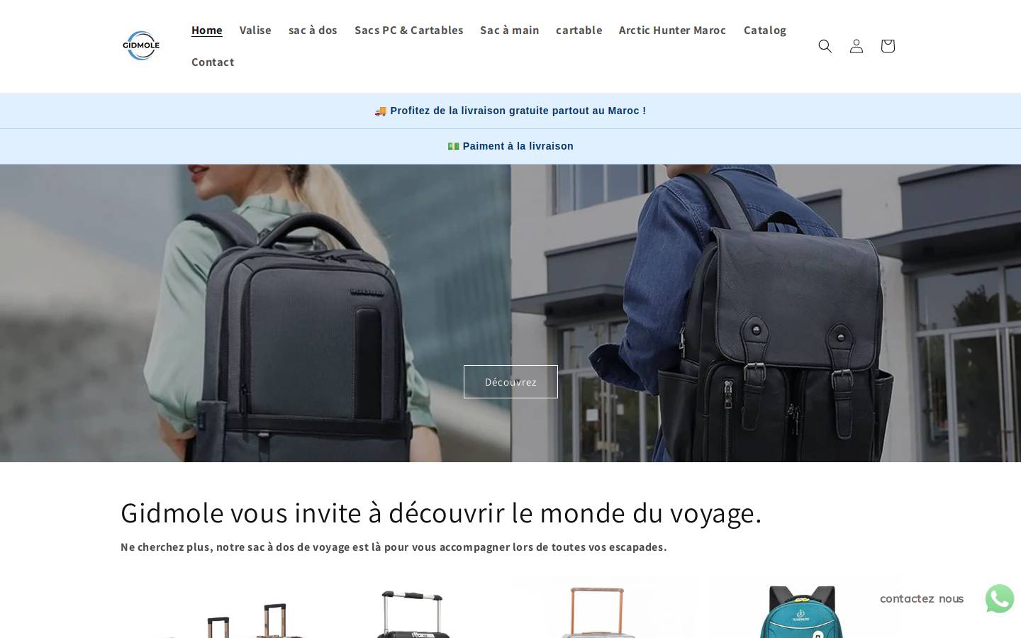 gidmole.ma homepage screenshot