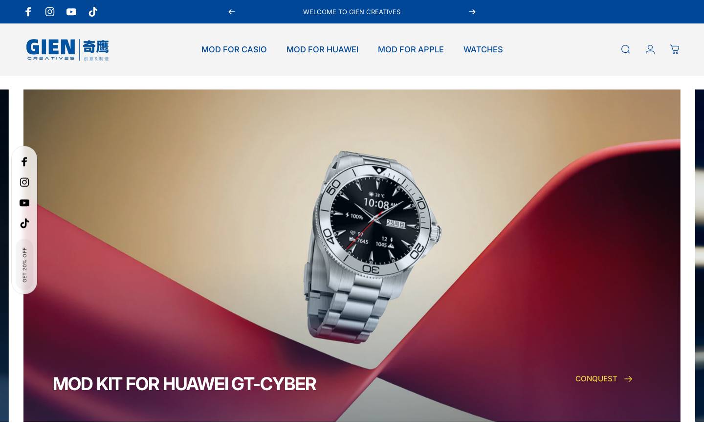 giencreatives.com homepage screenshot