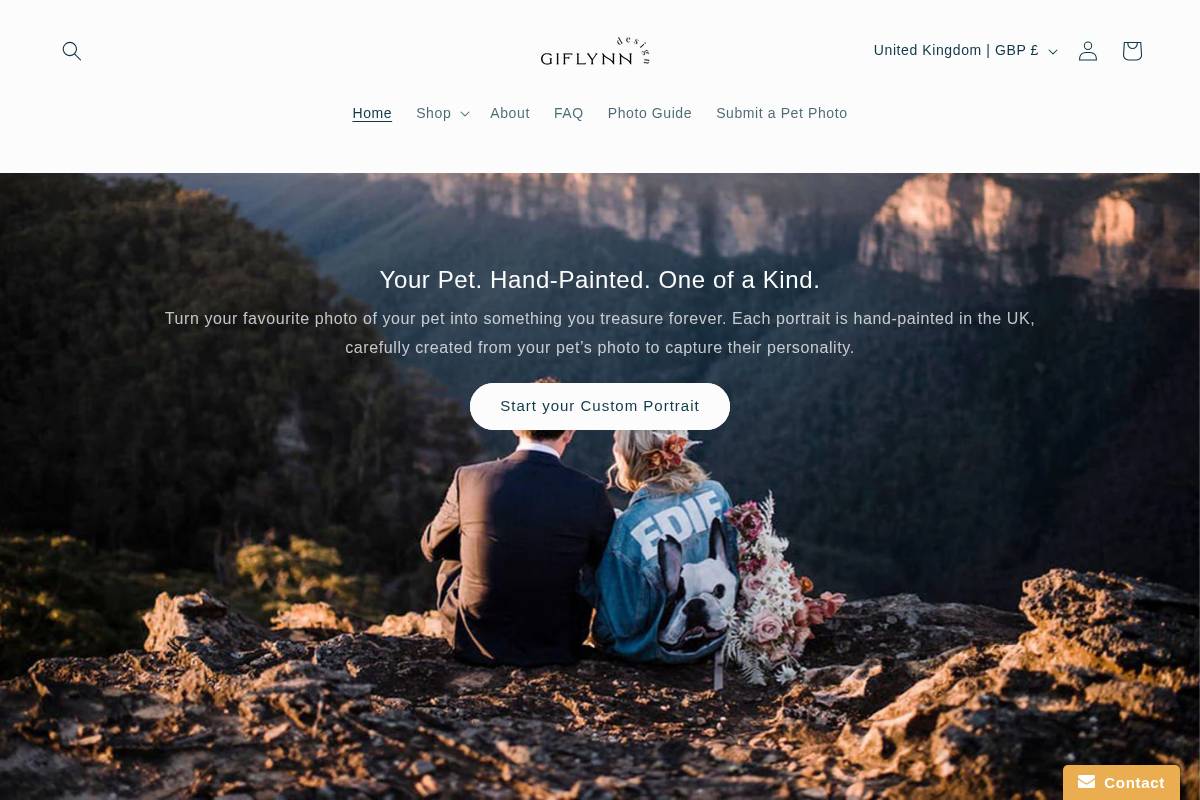giflynndesign.com homepage screenshot