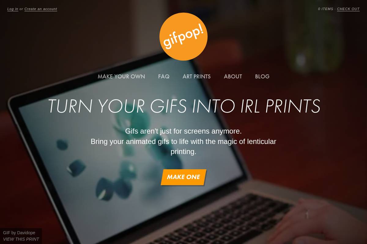 gifpop.io homepage screenshot