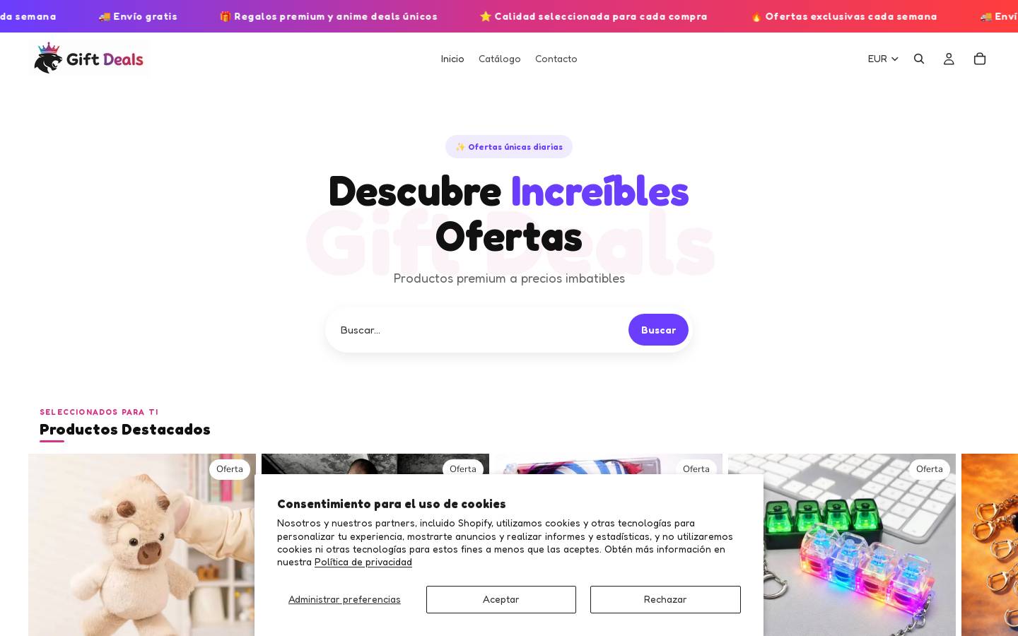 gift-deals.store homepage screenshot