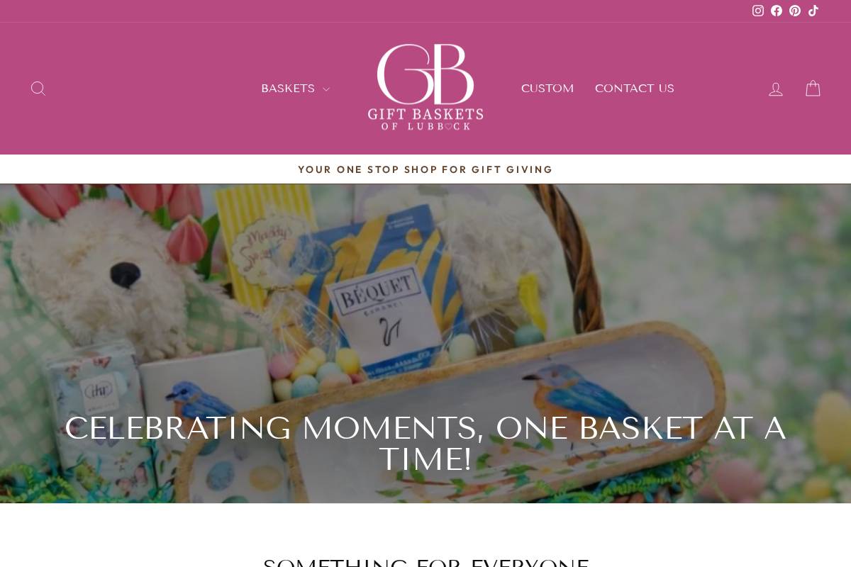 giftbasketsoflubbock.com homepage screenshot
