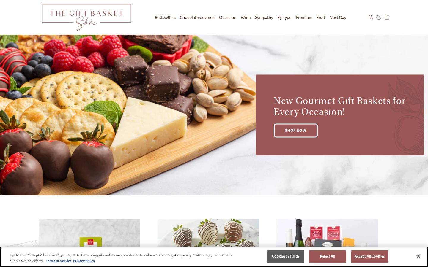 giftbasketstore.com homepage screenshot