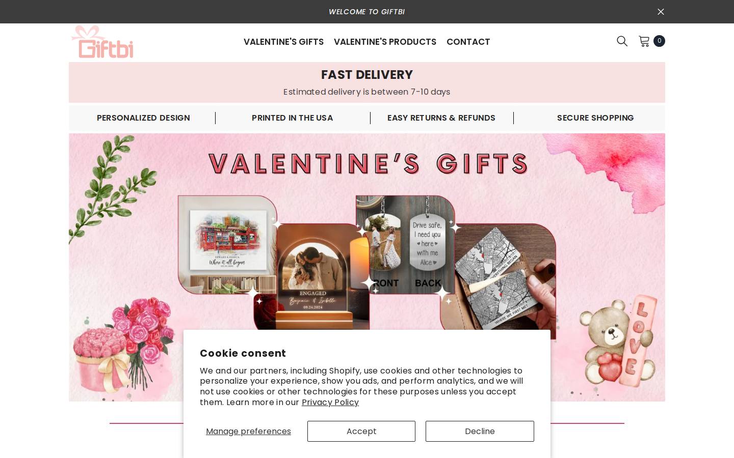 giftbi.com homepage screenshot
