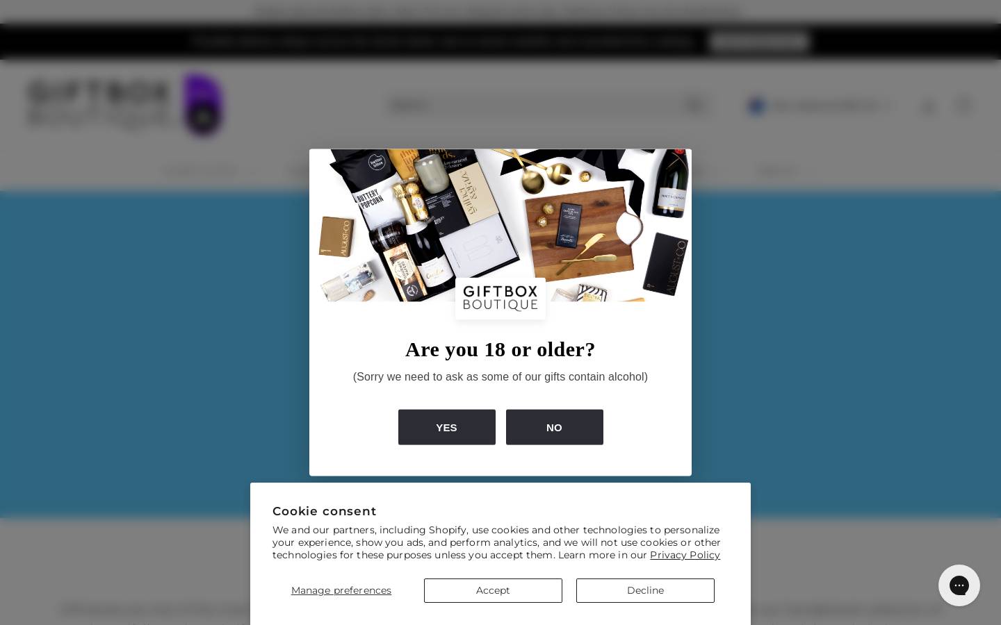 Giftbox Boutique homepage screenshot