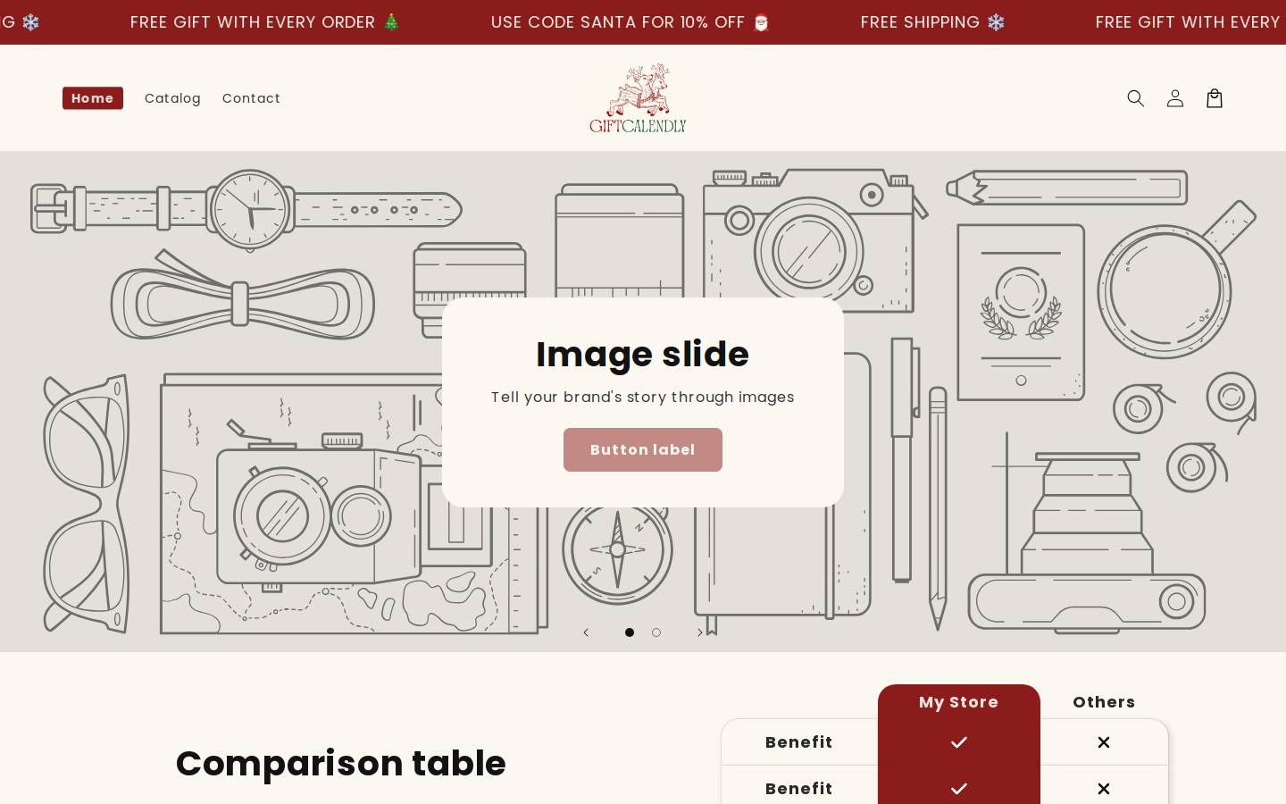 giftcalendly.com homepage screenshot