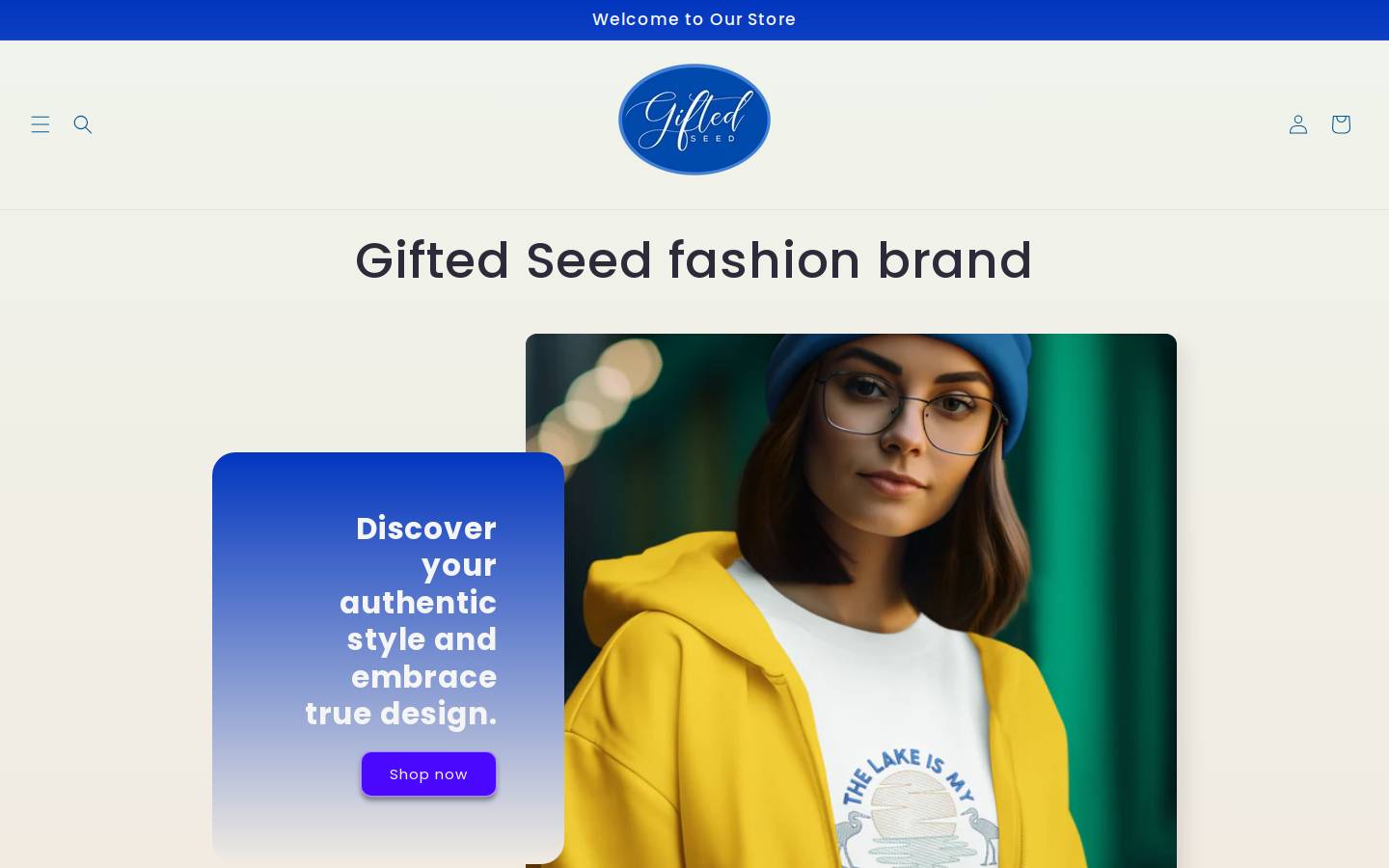 gifted-seed.com homepage screenshot