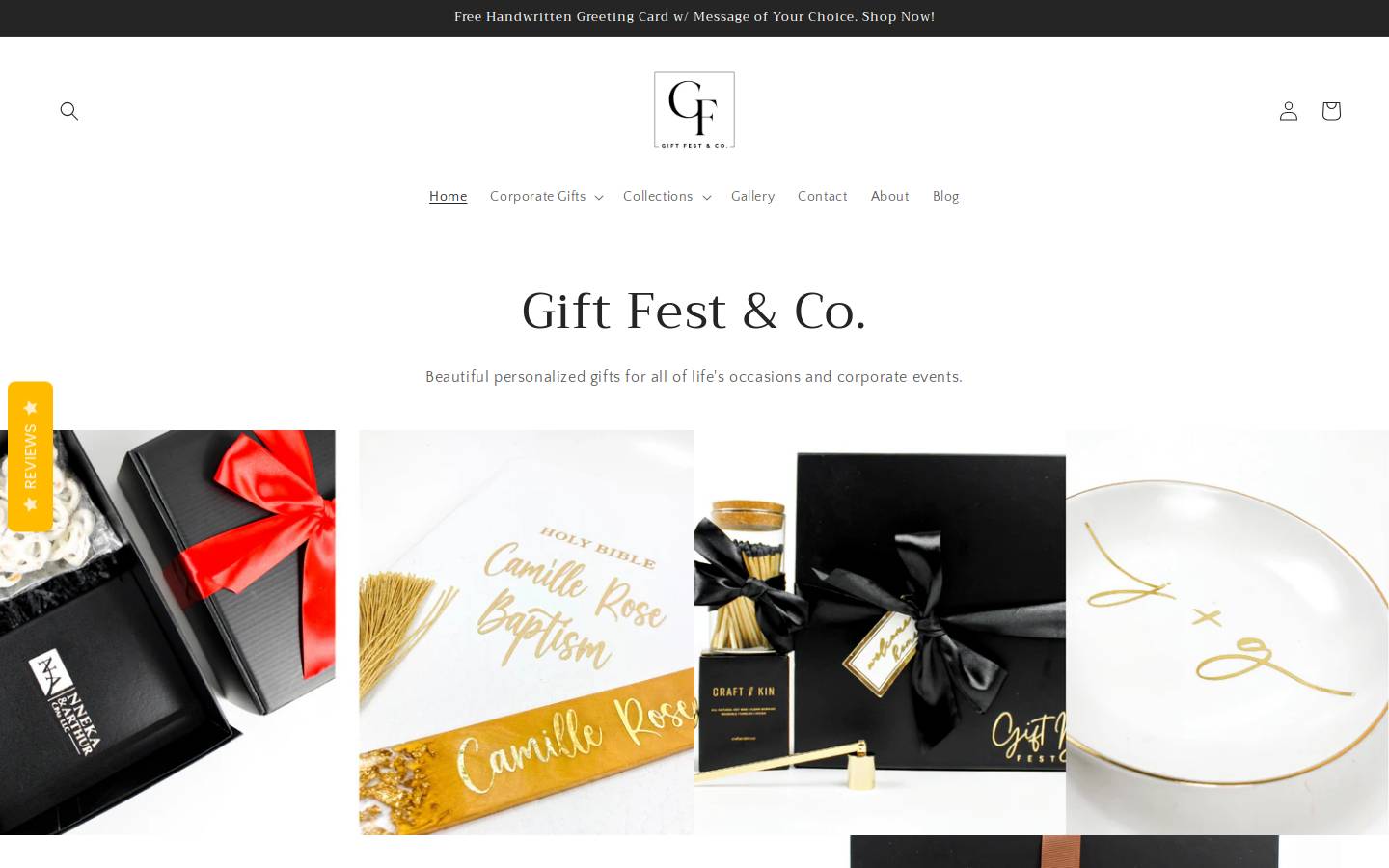 giftfestandco.com homepage screenshot