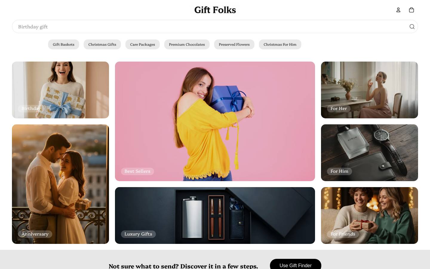 giftfolks.com homepage screenshot