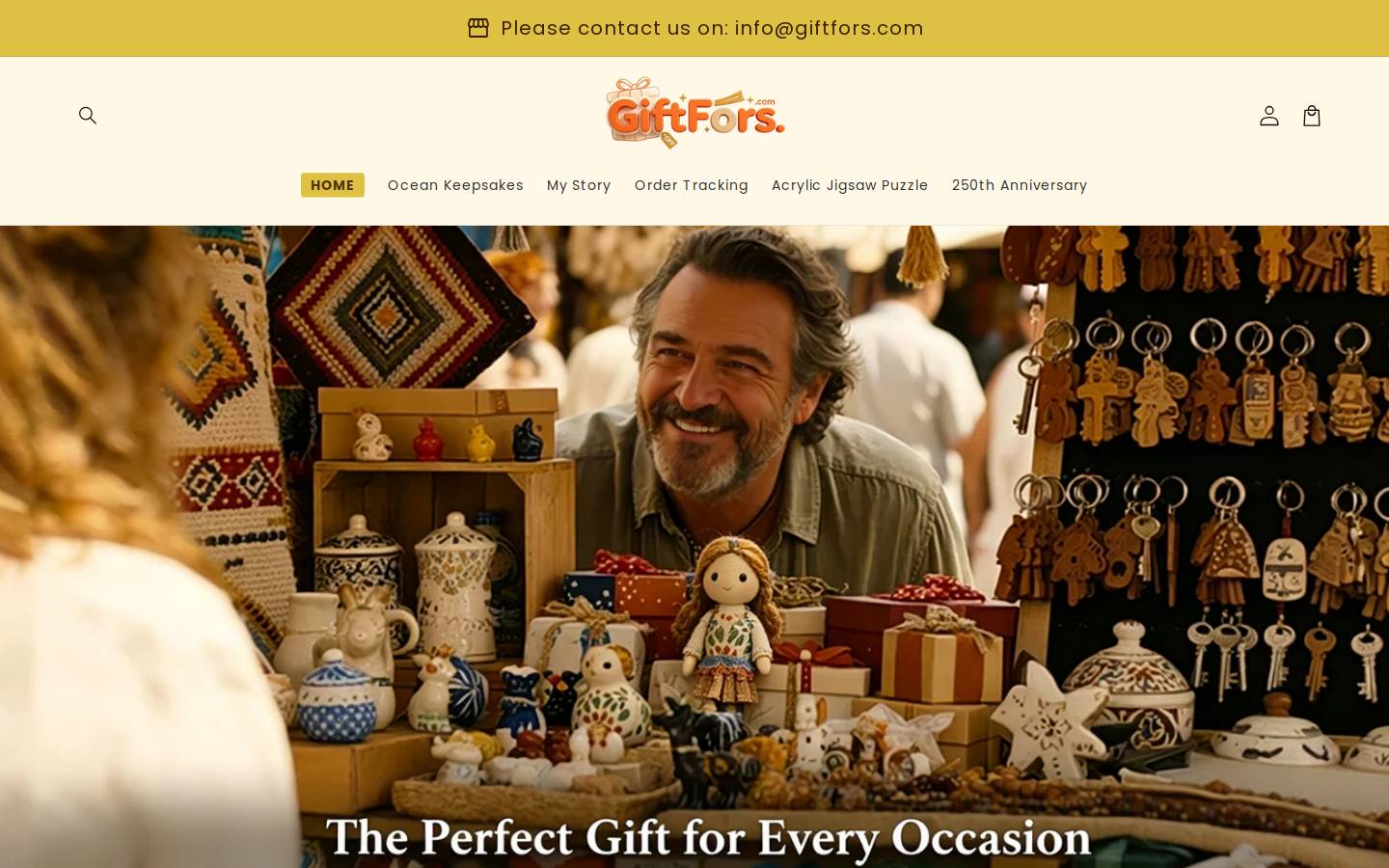 Giftfors homepage screenshot