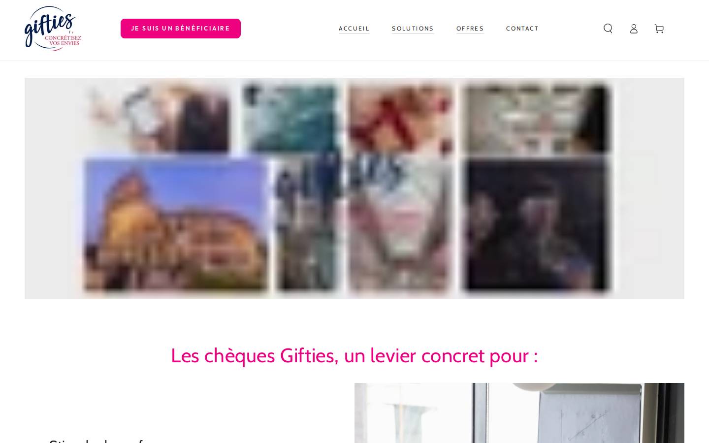 gifties-fr.com homepage screenshot