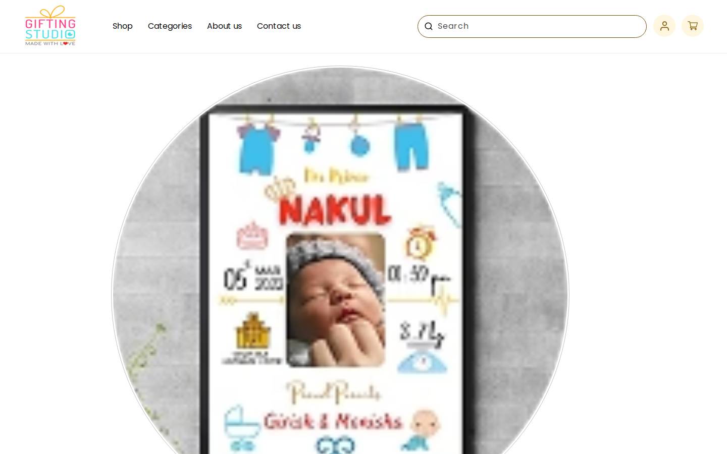 giftingstudio.in homepage screenshot