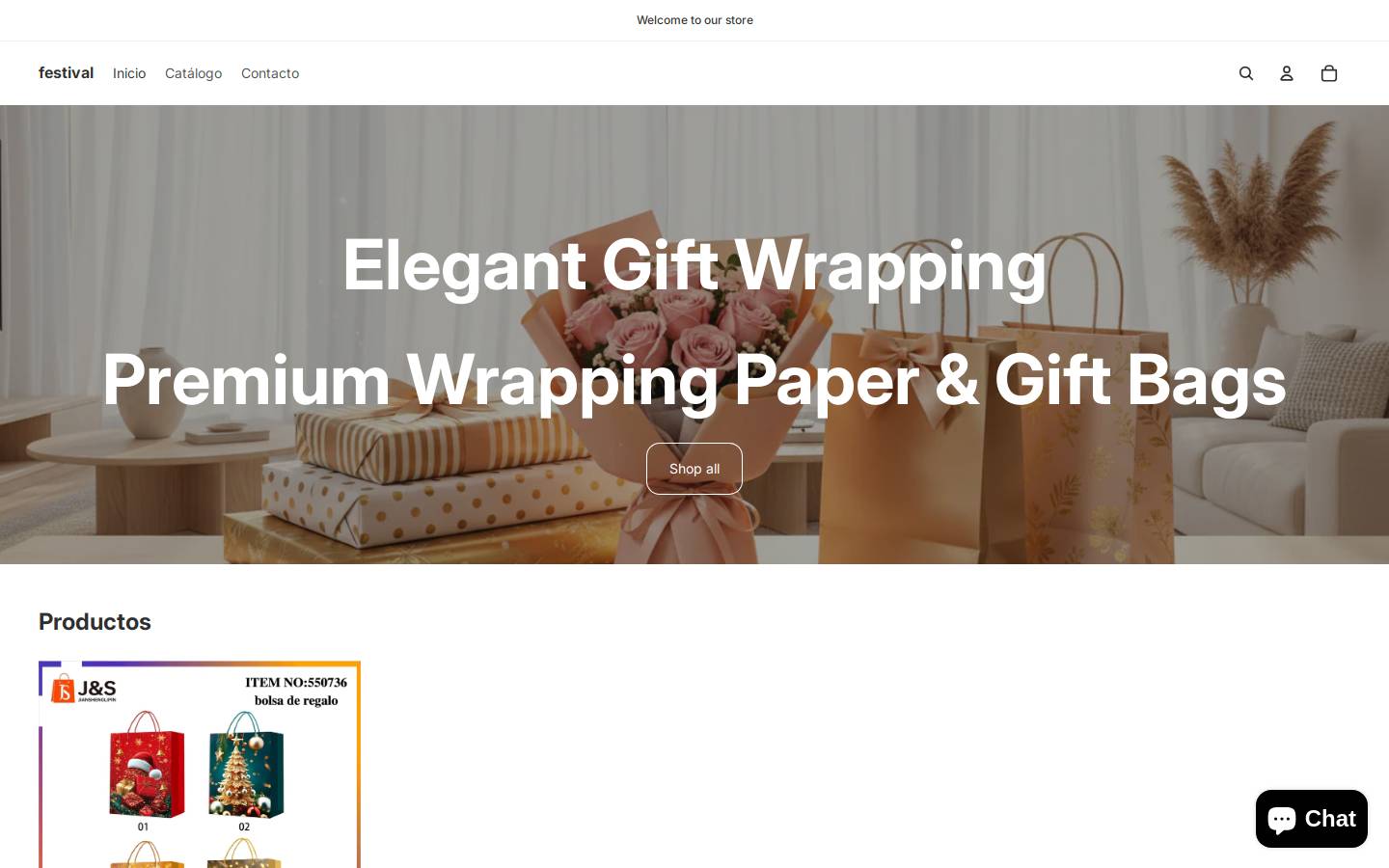 giftjs.com homepage screenshot