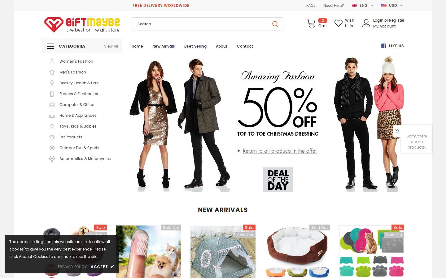 giftmaybe.com homepage screenshot