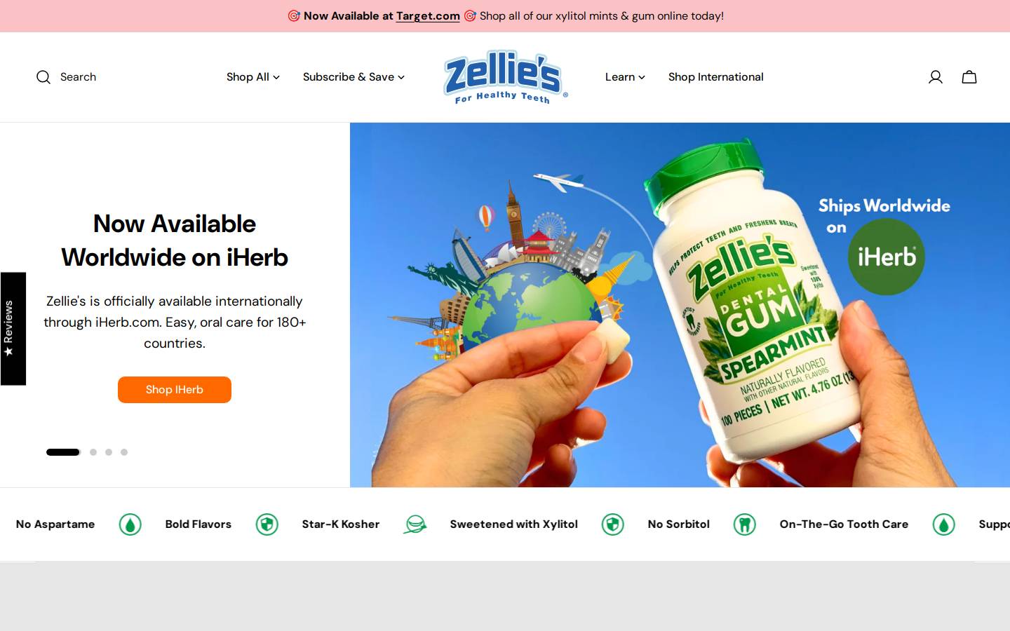 giftofhealthyteeth.com homepage screenshot