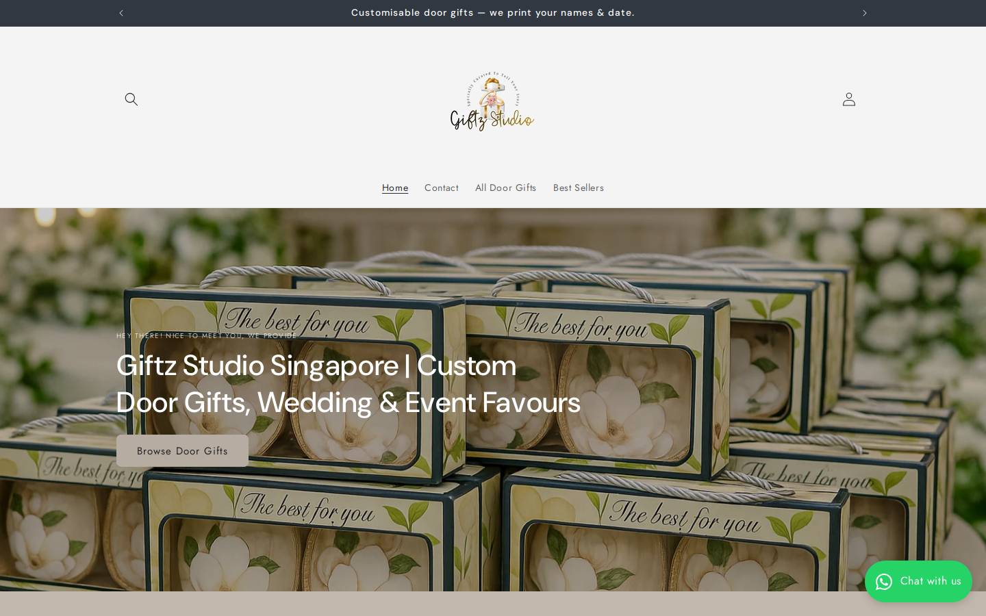 gifts4events.com homepage screenshot