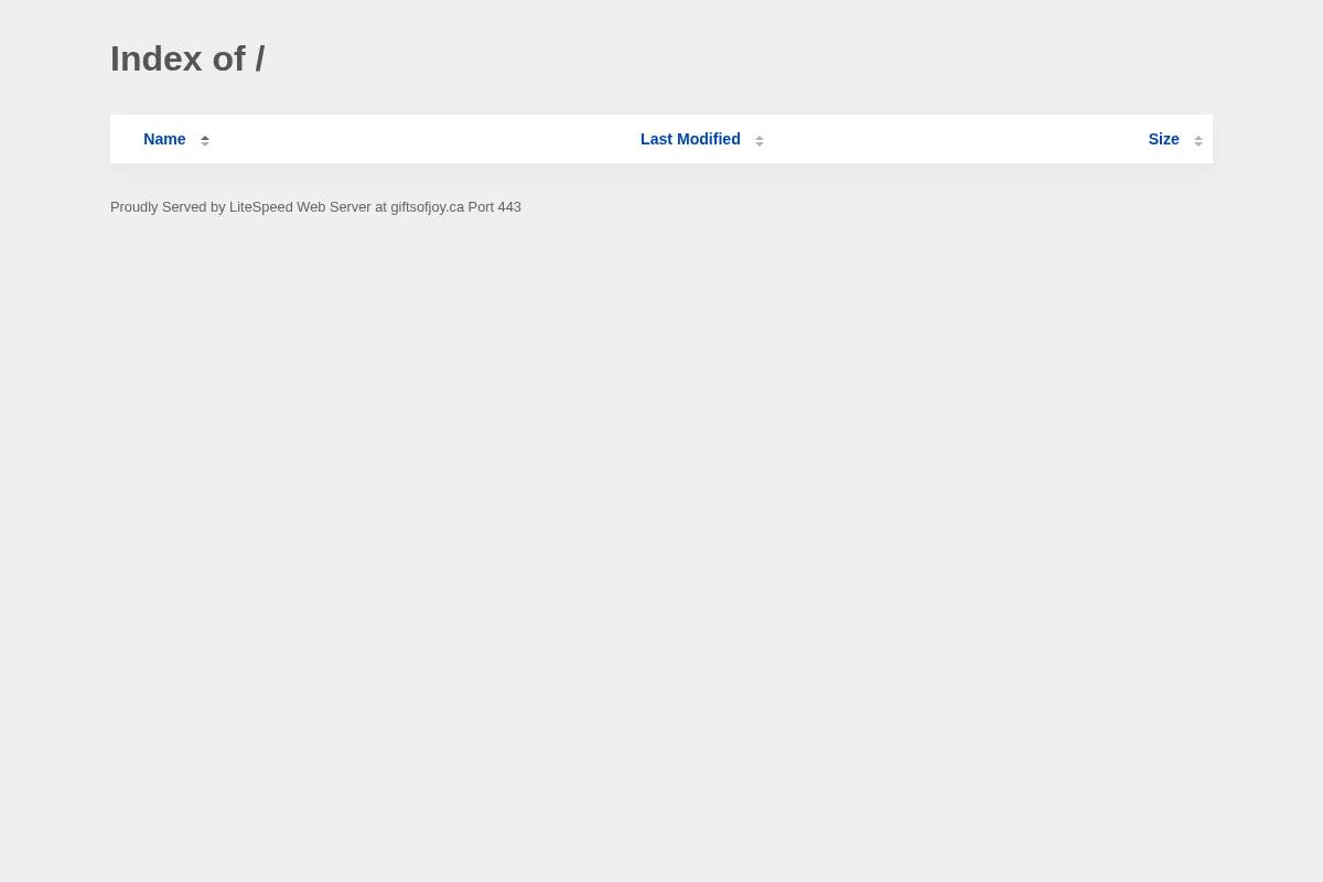 giftsofjoy.ca homepage screenshot