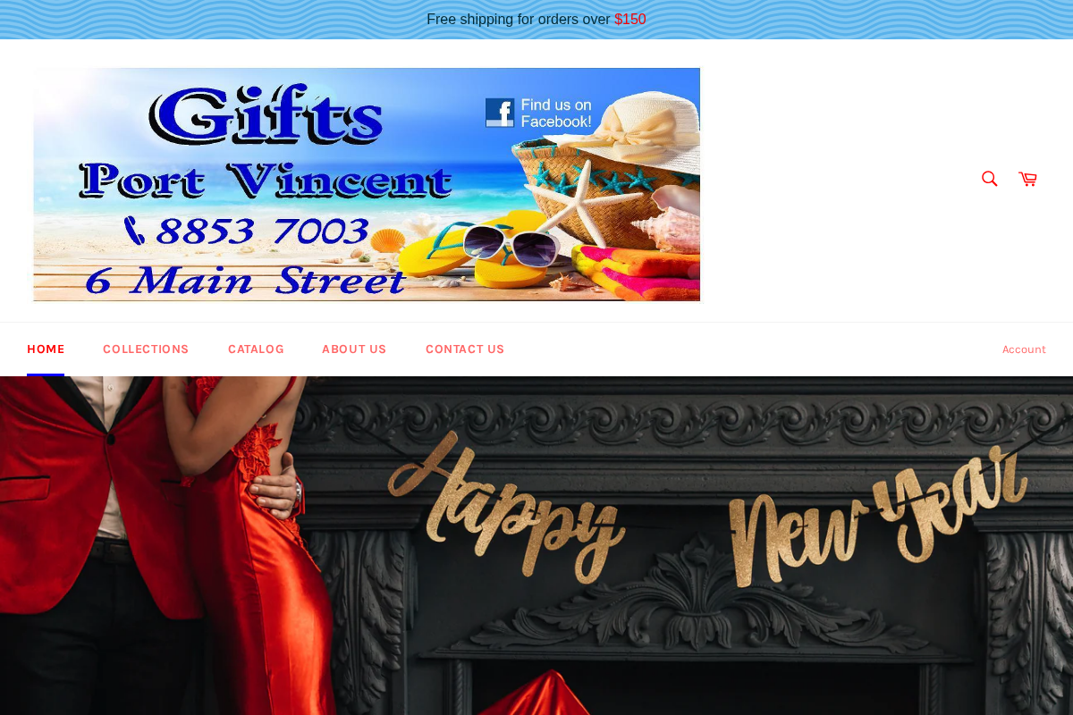 giftsportvincent.com.au homepage screenshot