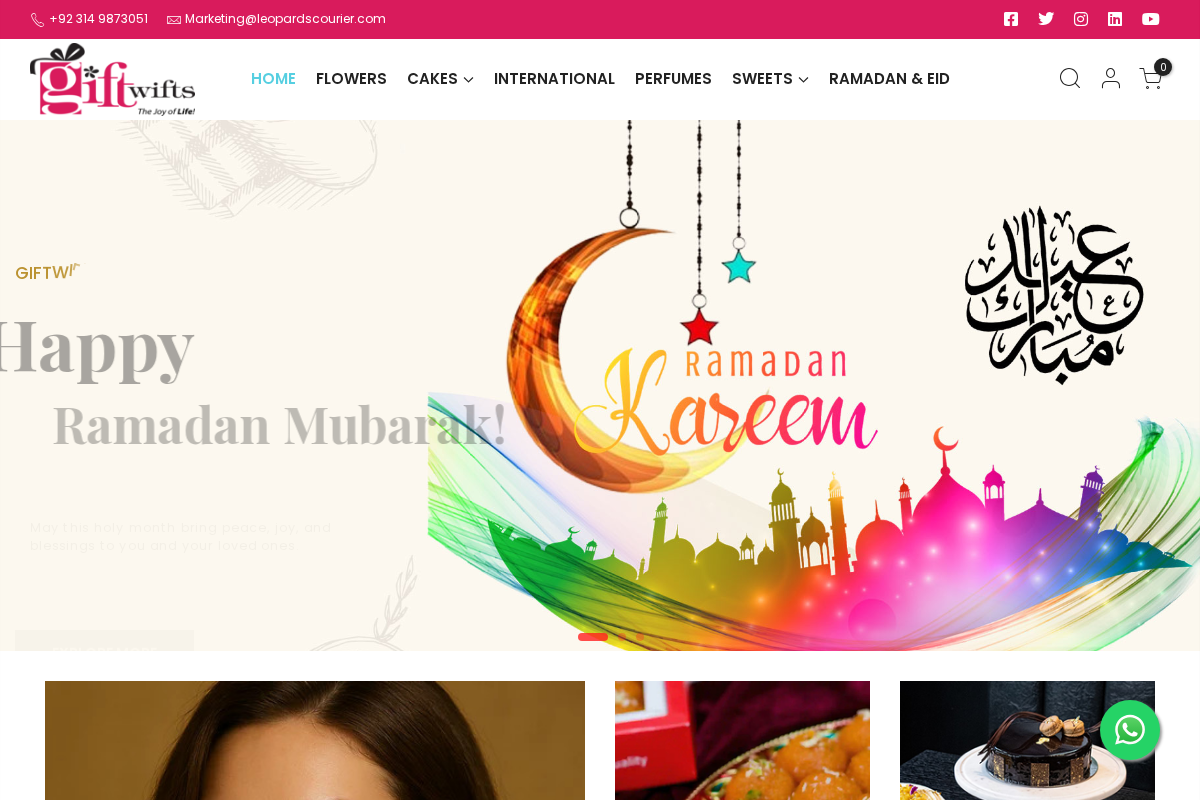 giftwifts.com homepage screenshot