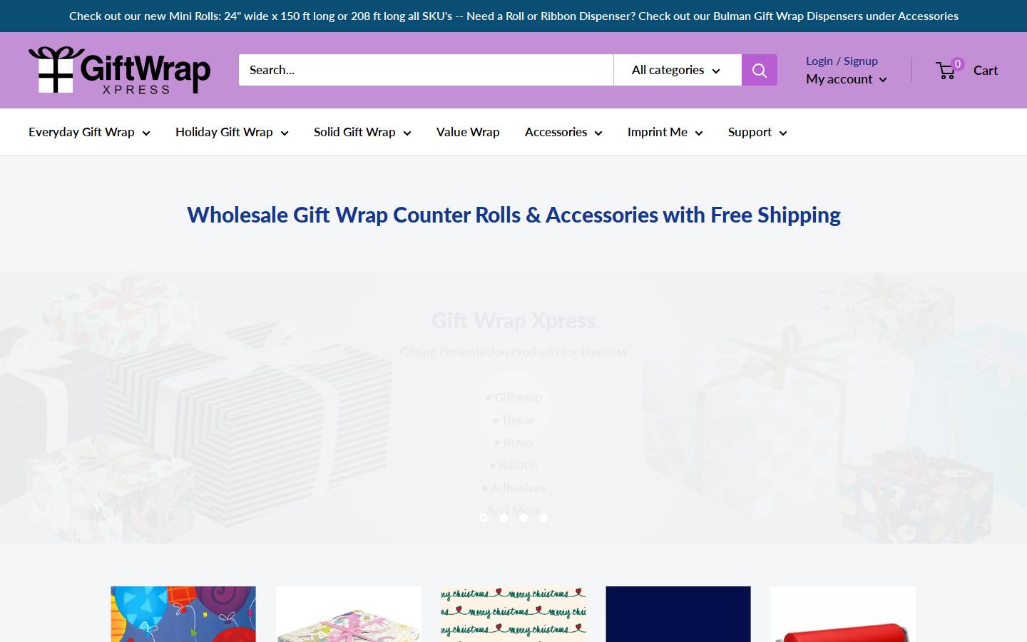 giftwrapxpress.com homepage screenshot