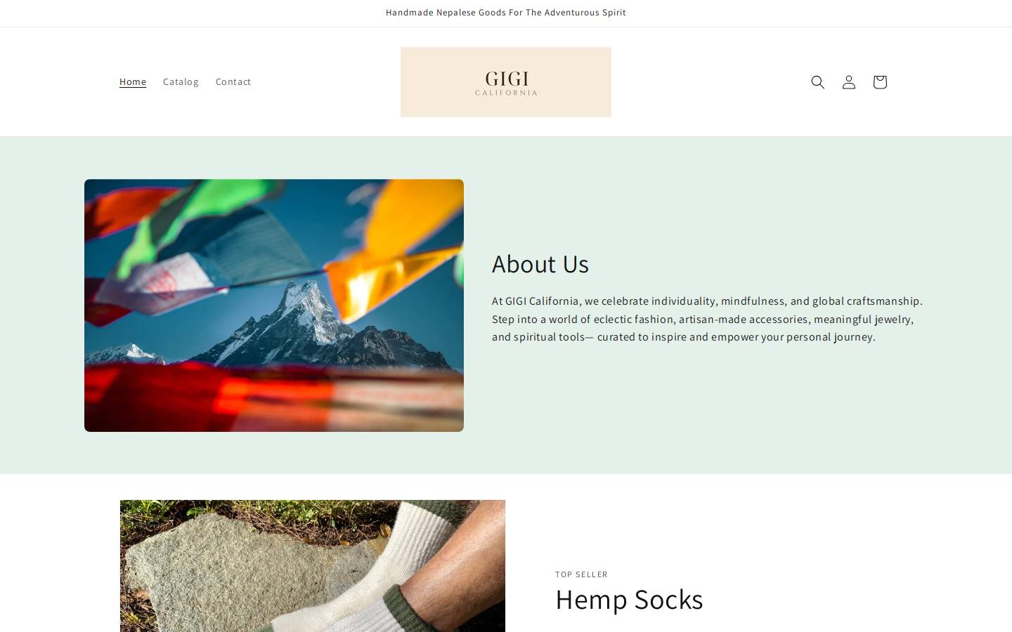gigicalifornia.shop homepage screenshot