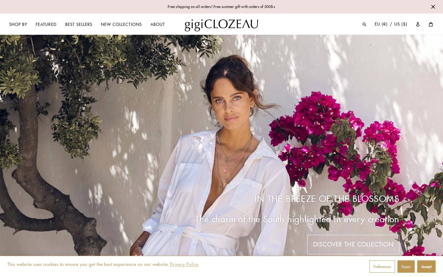 gigiclozeau.com homepage screenshot