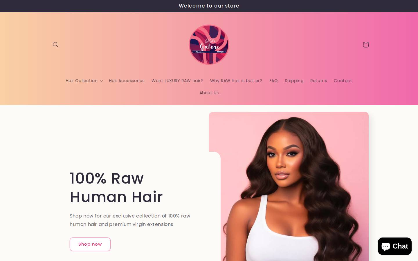 gigisgalore.com homepage screenshot