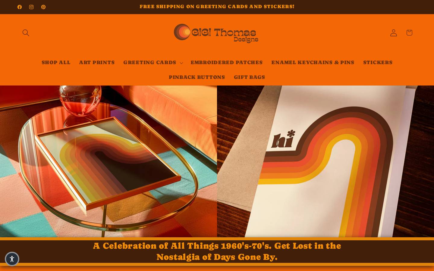 gigithomasdesigns.com homepage screenshot